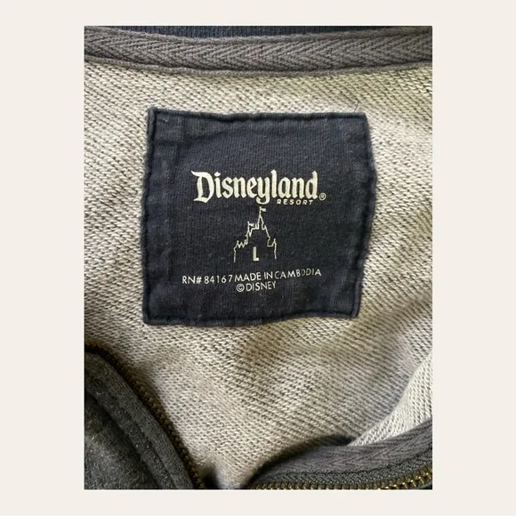 Men’s Disneyland “DL 55 The Original” Fleece Pullover with 1/4-zip front, size L - Picture 5 of 8
